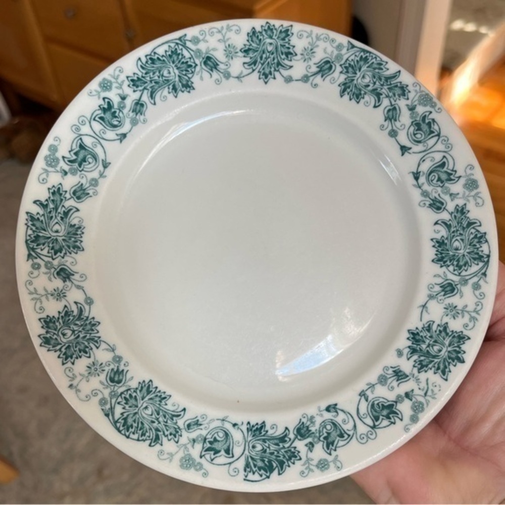 Vintage J. Mc. D. & S. Boston Salad / Bread Plate 7” Carr China Co.